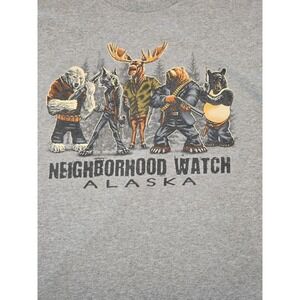 Neighborhood Watch Alaska Mens XL Gray Shirt